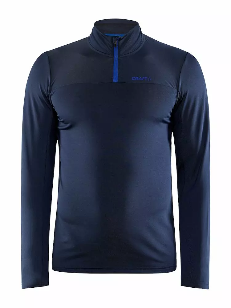 Half-Zip Sweater Heren Donkerblauw