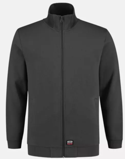 Sweatvest 60°C wasbaar donkergrijs