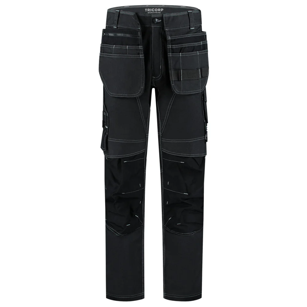 Werkbroek jeans functional stretch Redefined met gereedschapszakken zwart