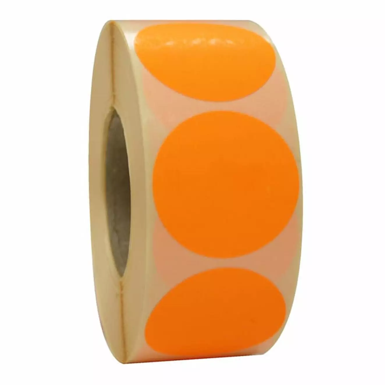 Etiket Rond Ø35mm Oranje Permanent 1000 stuks