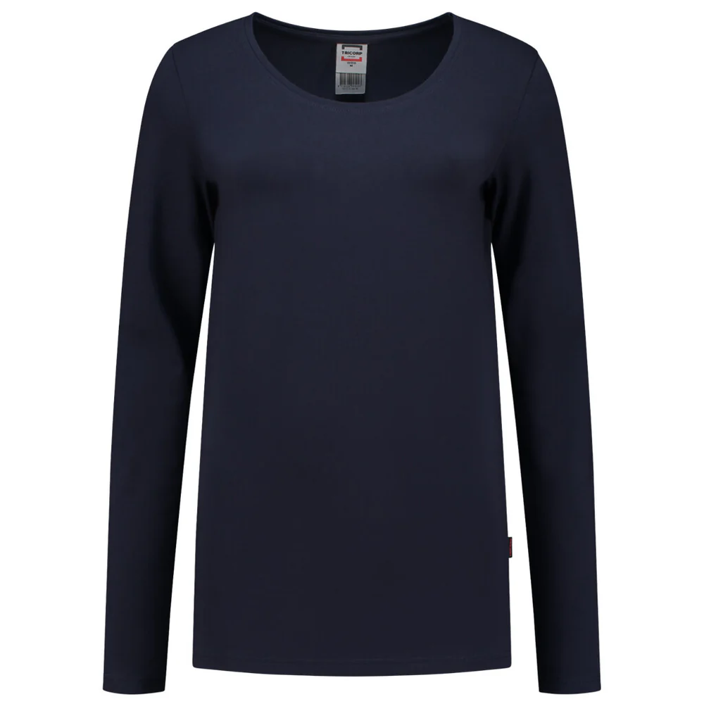 T-shirt lange mouw dames navy