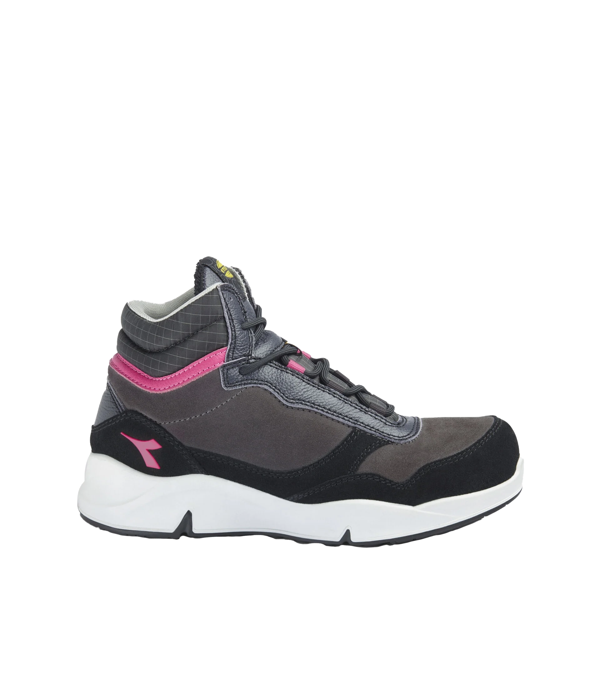 Diadora Athena High S3 Veiligheidsschoen Iron Raspberry