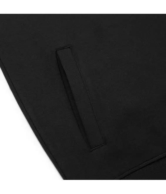 Hooded sweatvest Lucas Santino zwart