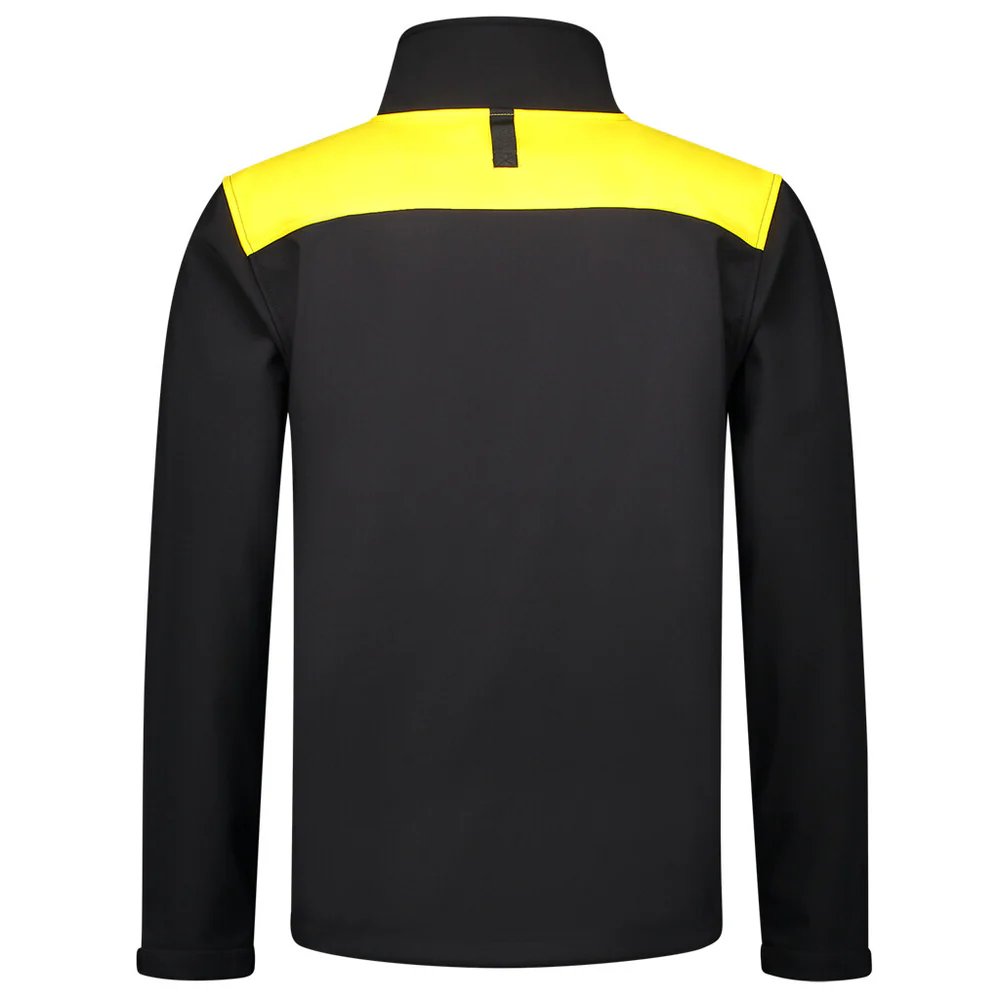 Softshell bicolor Naden black/yellow