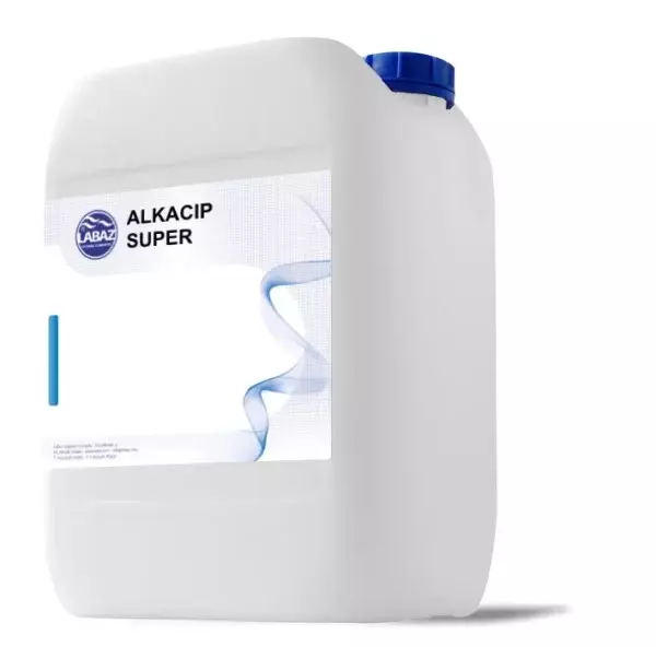 Reinigingsmiddel sterk alkalisch AlkacipSuper Labaz niet schuimend(can 20 liter)