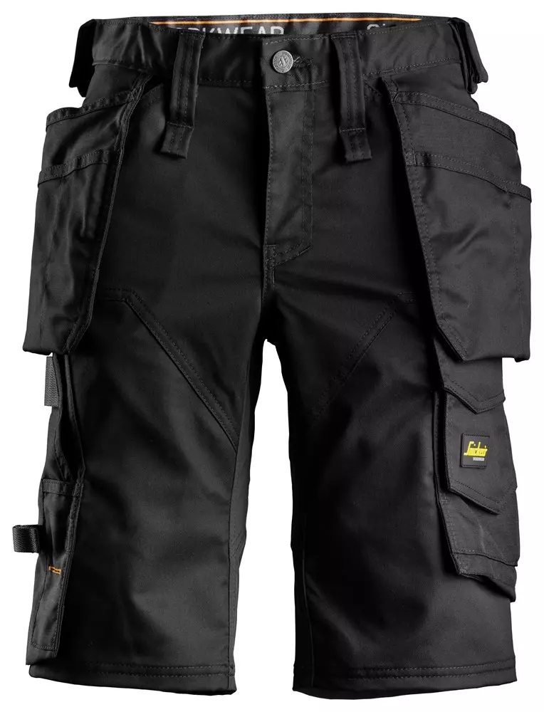 Snickers Korte Werkbroek 6147 Dames Met Holterzakken Zwart 