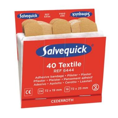 Salvequick textielpleisters navulling 6444 (doos à 6x40st)