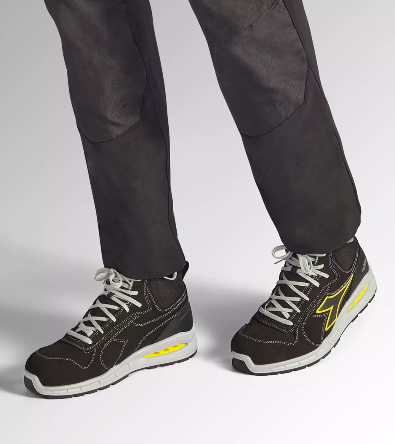 Diadora Run Net Airbox Mid S3 Werkschoen Zwart/Wit