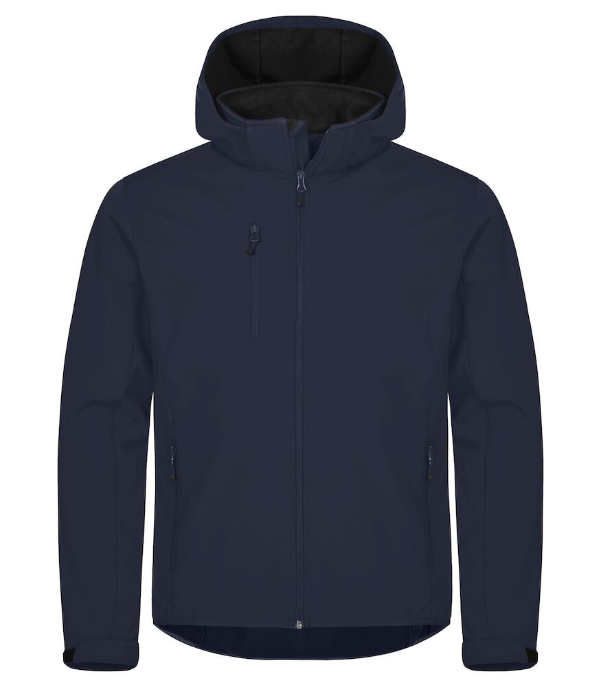 Classic Softshell Hoody Marine Clique Heren