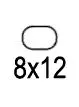 Etiket 12x8mm Wit 3375 stuks