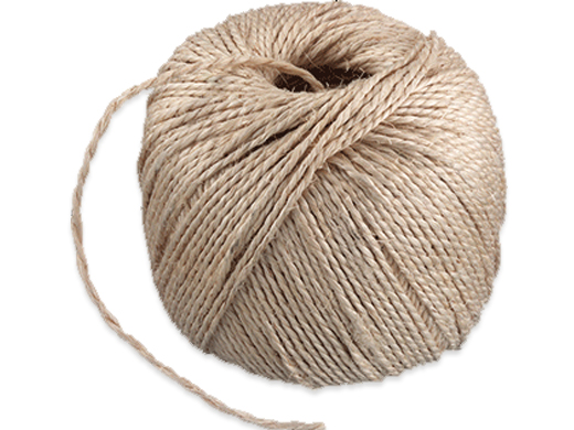 Touw jute 3-draads 600 ca 465m klos a ca. 3kg