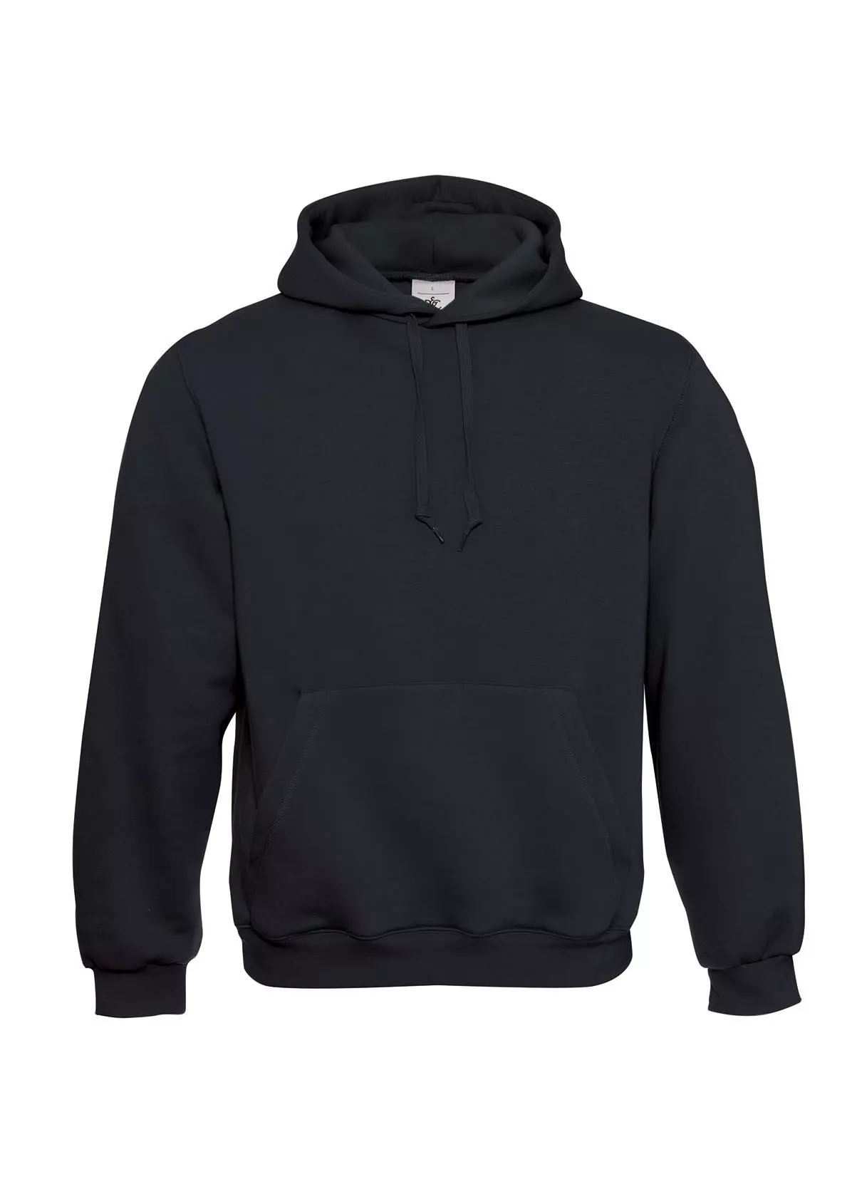 Hooded sweater zwart B&C 620