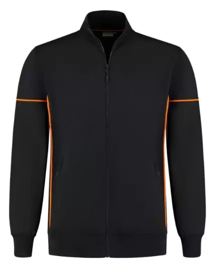 Sweatvest Colt zwart/oranje