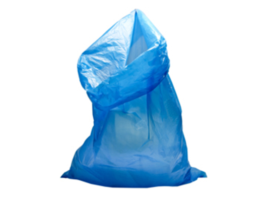 Zak HDPE rol 70x110cm 20mu blauw (rol à 20st)