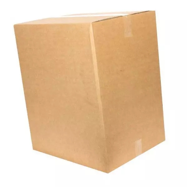 Amerikaanse vouwdoos dubbele golf 585x385x600mm BC-golf Bruin