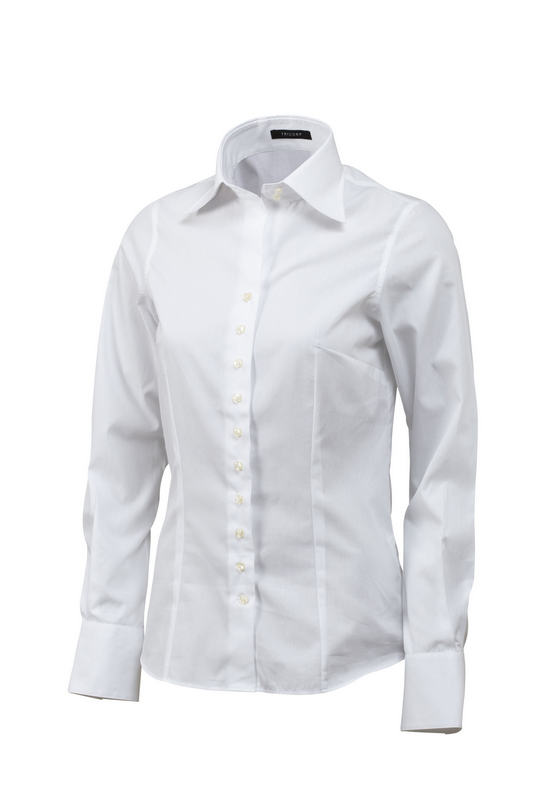 Tricorp Blouse 100% Katoen Fitted Outlet White