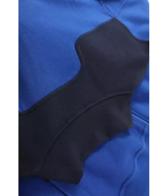 Sweatjack Toronto korenblauw/marine