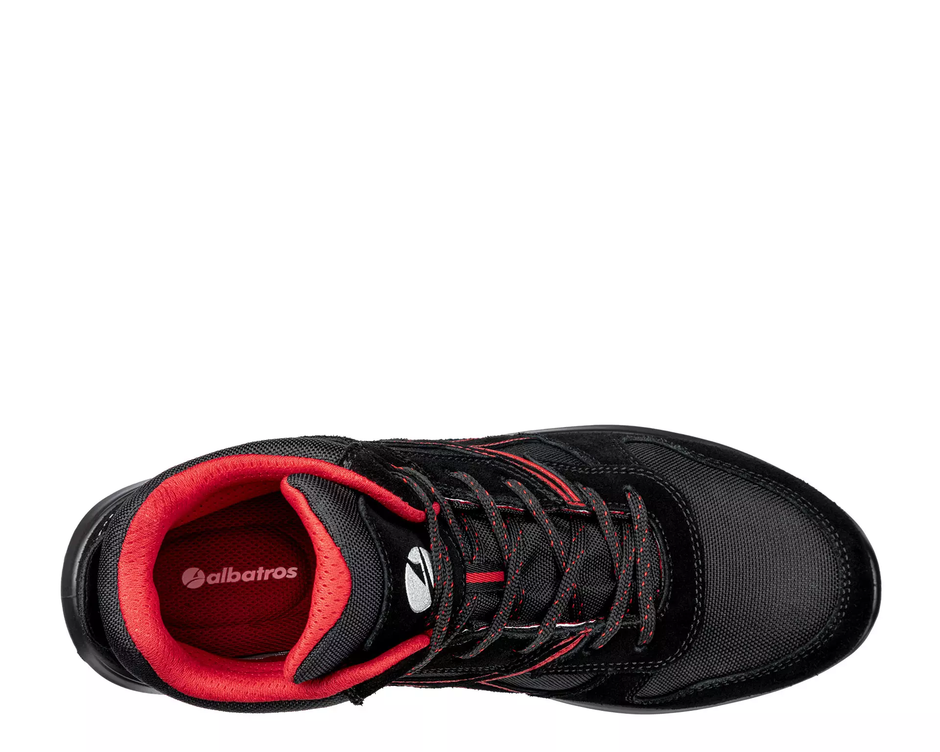 Albatros Clifton High S3 Veiligheidsschoen - Zwart/Rood