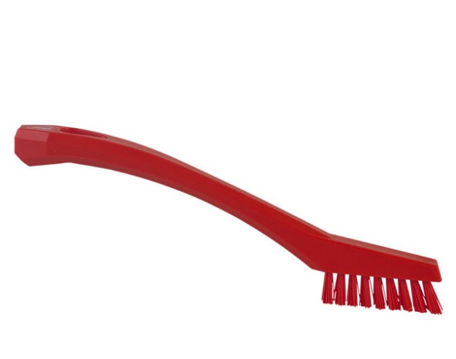 Precisie/voegborstel hygiene rood Vikan extra harde vezels