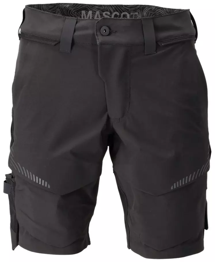 Werkbroek kort ultimate stretch Customized zwart