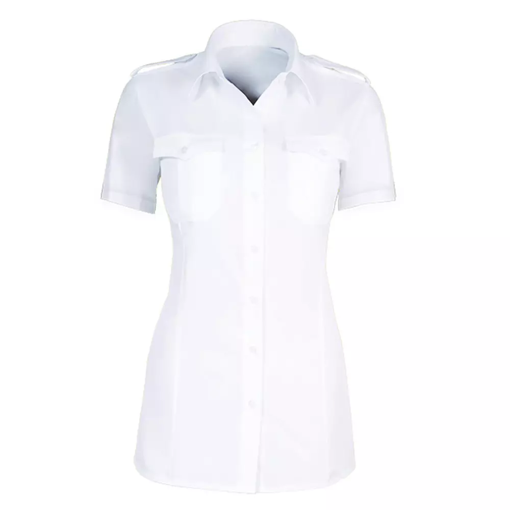 Blouse dames Capraro korte mouw wit