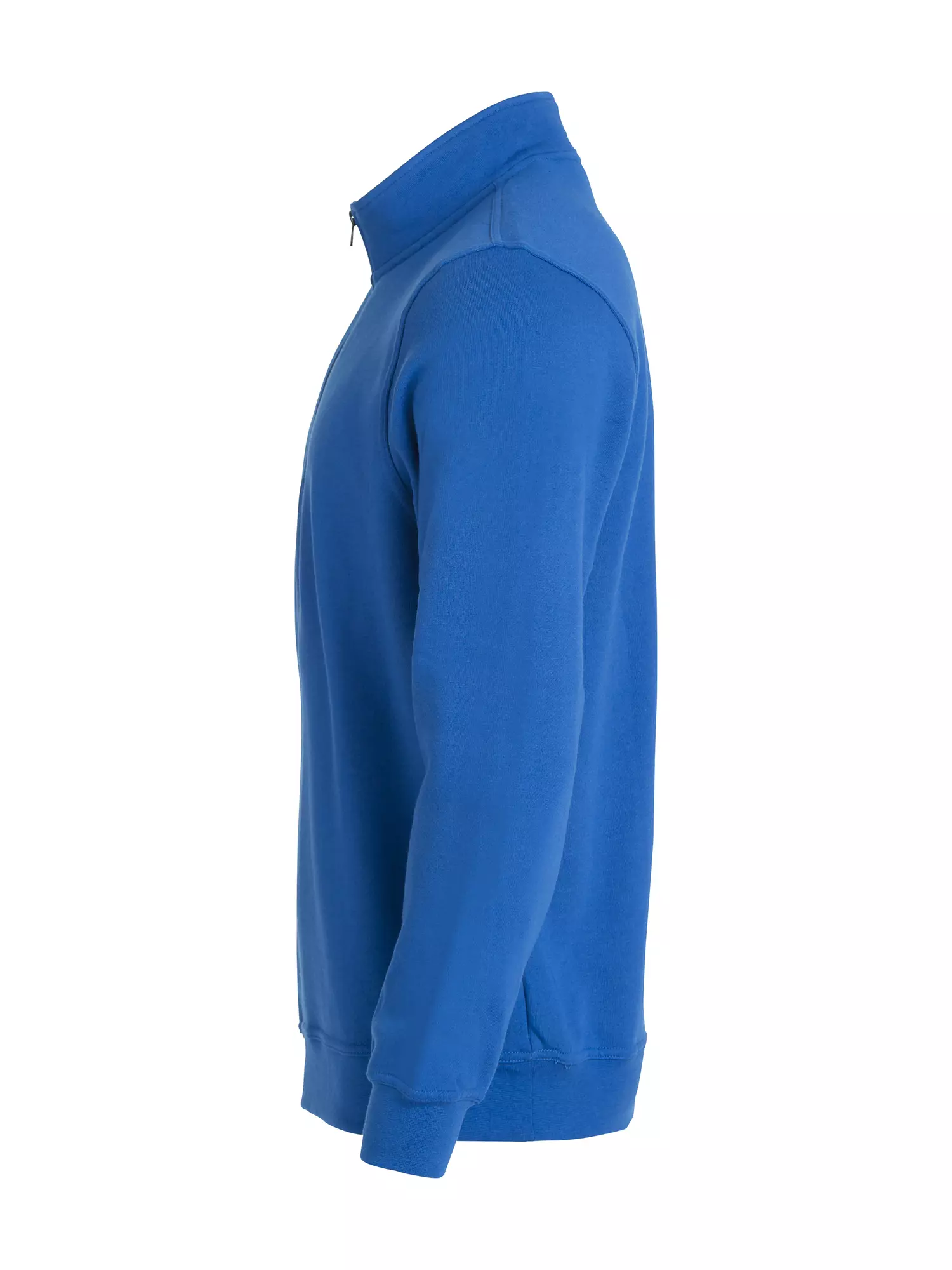Sweater Basic half zip kobaltblauw