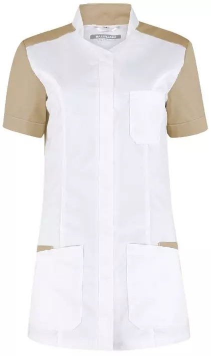 Zorgjas Terra Wit/Khaki Haen Dames Voorkant