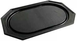 Schaal 8-hoekig 55cm zwart (pak à 10st)