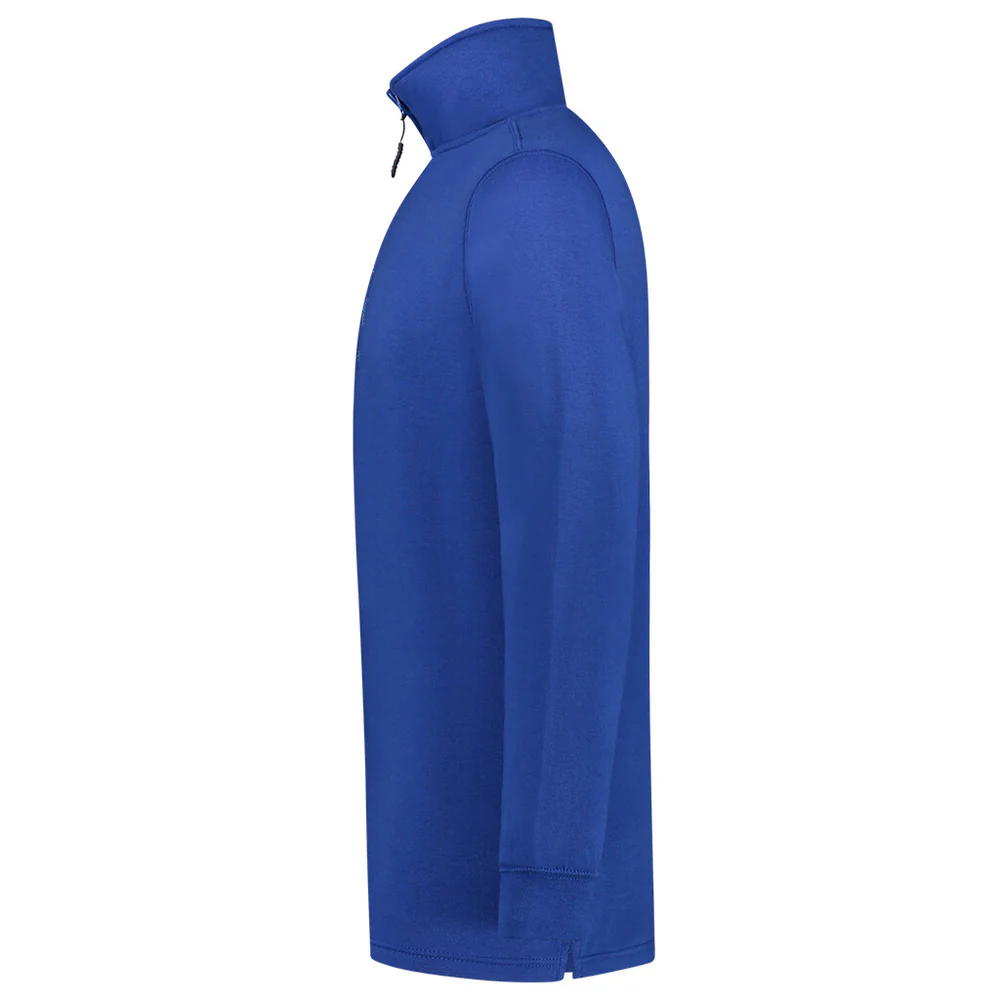 Sweater met ritskraag kobaltblauw ZS-280