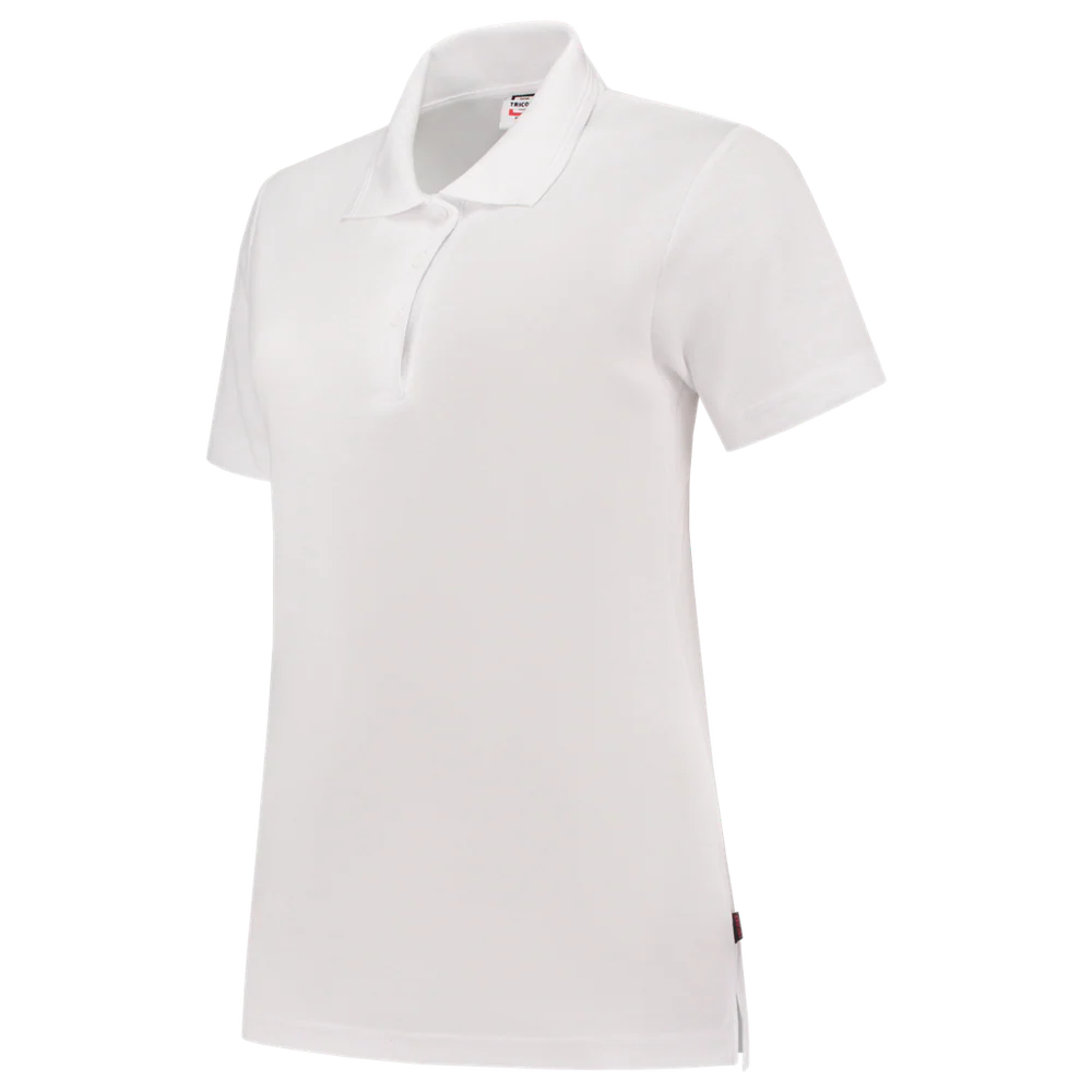 Polo fitted dames PPFT-180 wit