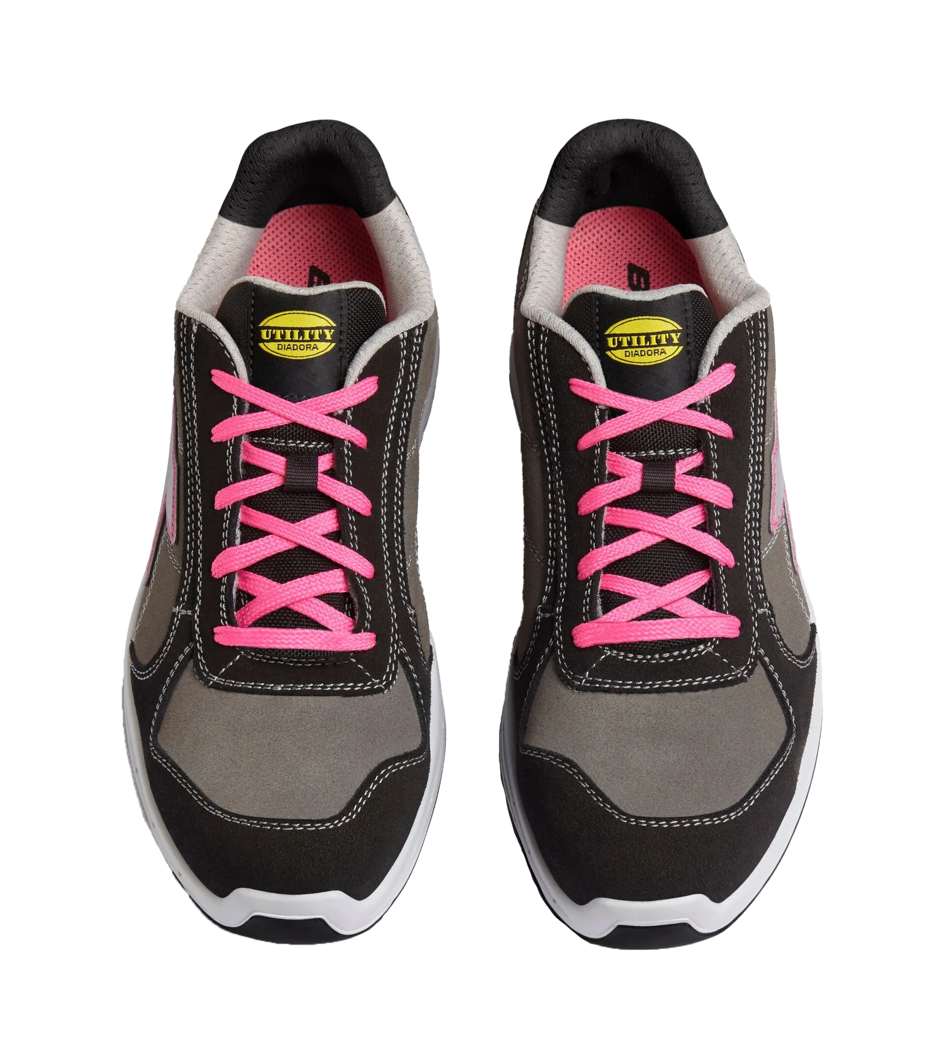 Diadora Run Net Airbox Low S3 Veiligheidsschoen - Zilver/Roze