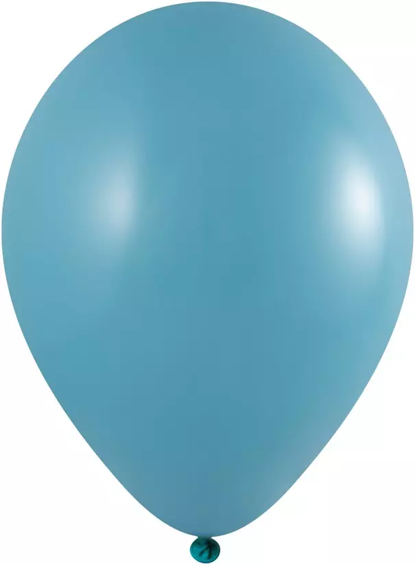Turquoise ballonnen 100 stuks Onbedrukt