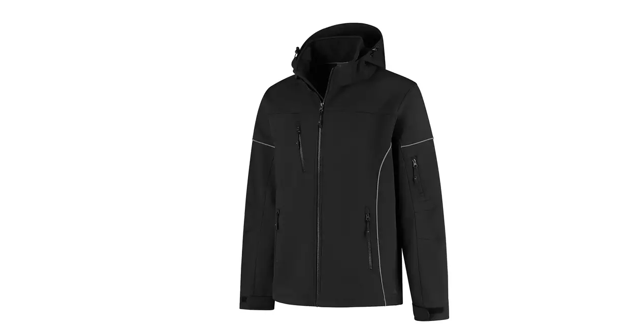 Softshell jas Curtis zwart/grijs