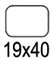 Etiket 19x40mm Wit 525 stuks Etiket 19x40mm Wit 525 stuks