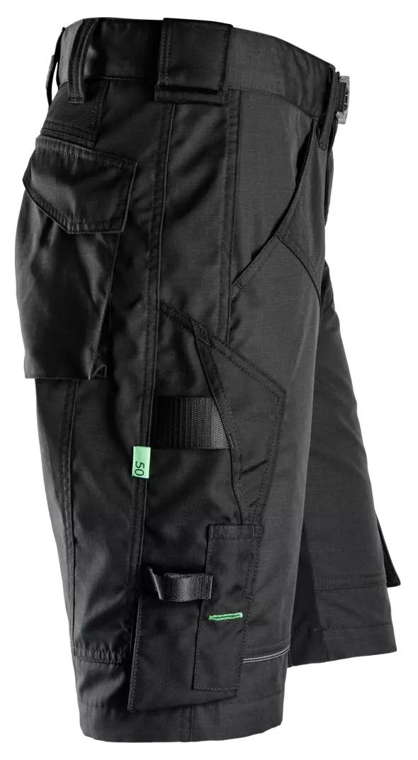 Snickers Korte Werkbroek 6914 - Met Body Mapping - Zwart