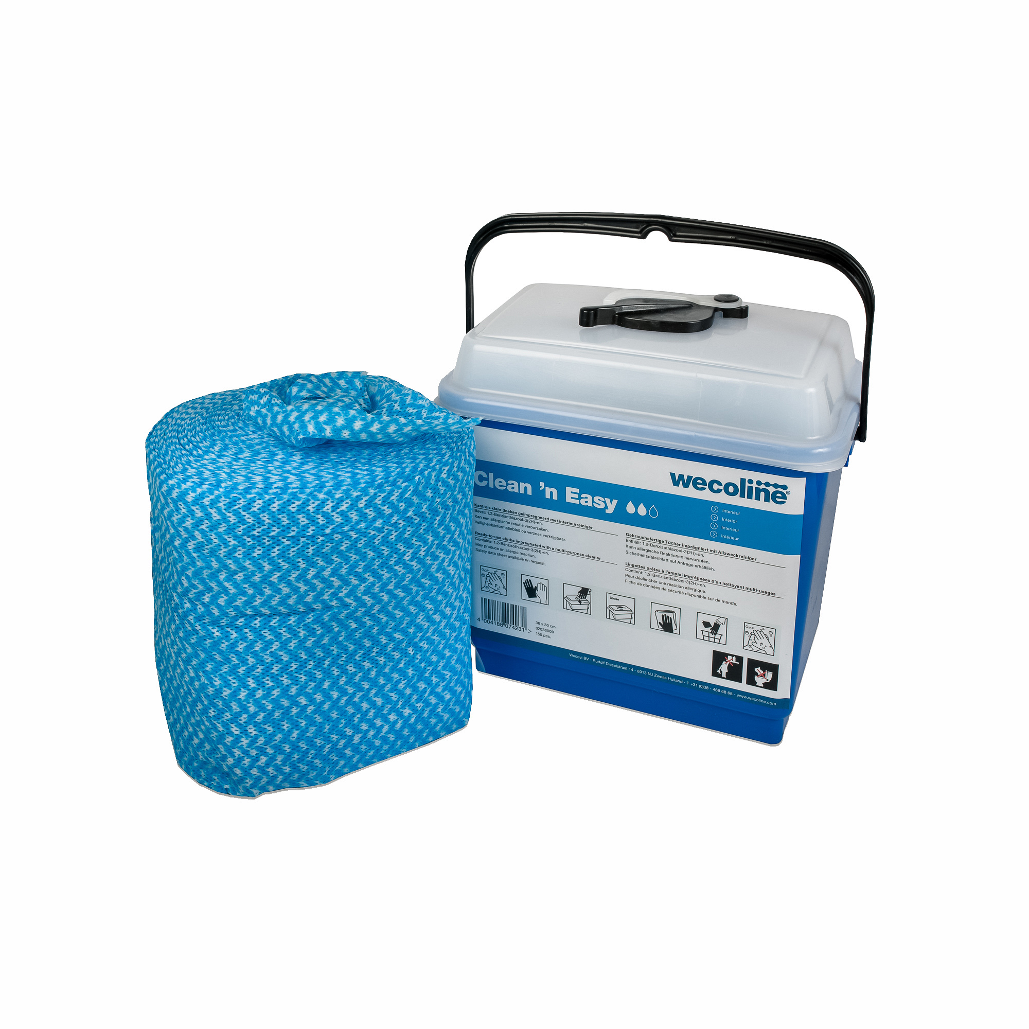 Dispenseremmer Clean 'n Easy doek 150st interieur blauw interieurreiniger