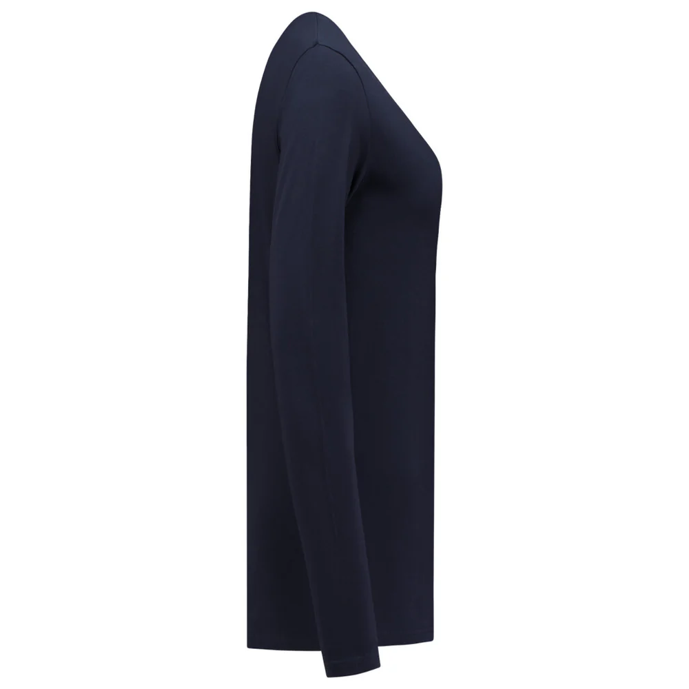 T-shirt lange mouw dames navy