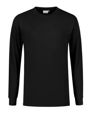 T-shirt longsleeve James zwart