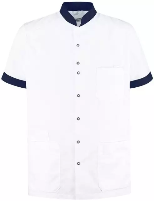 Jas Milo heren wit/donkerblauw