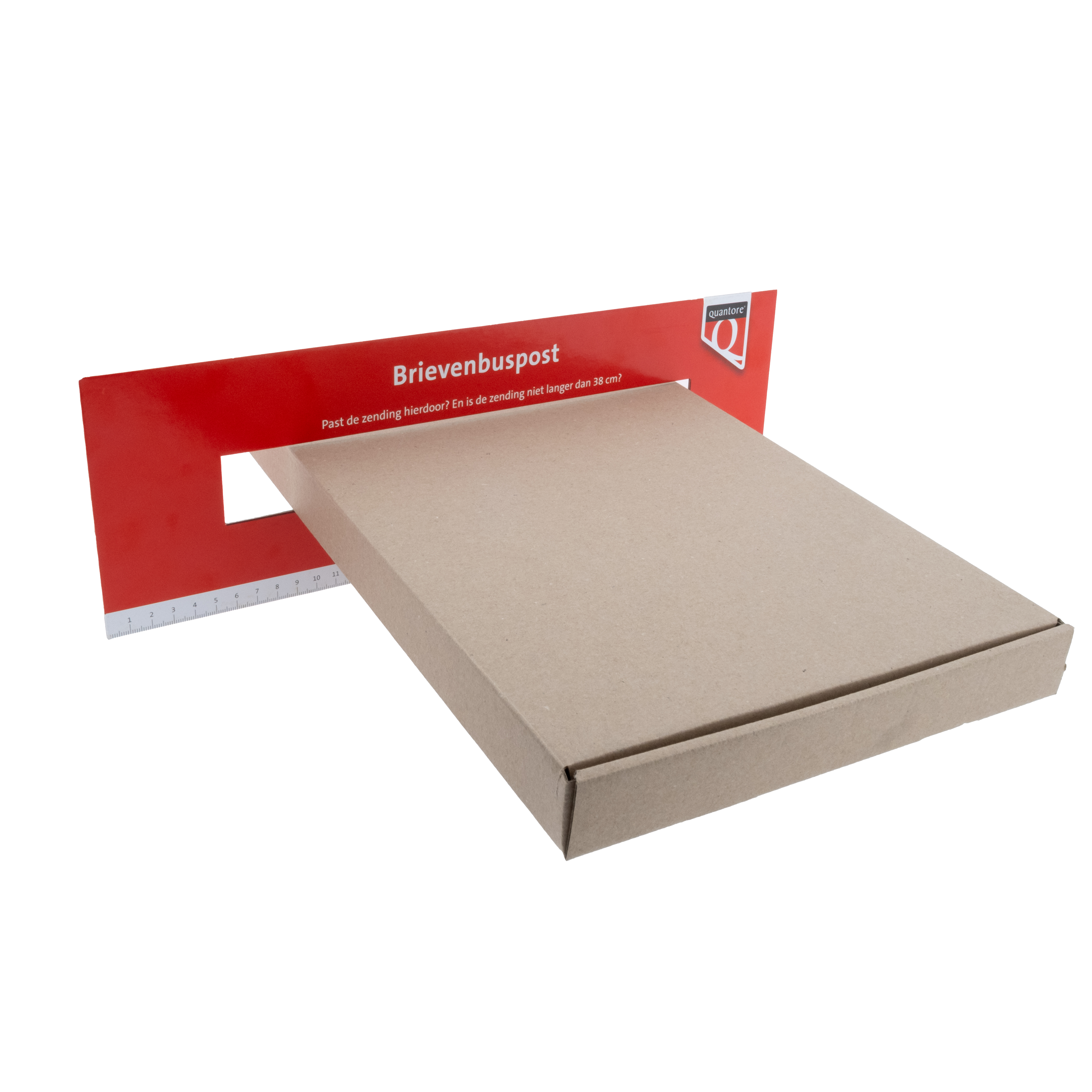 Brievenbusdoos A4 Bruin Enkelgolf 31x22x2,8cm