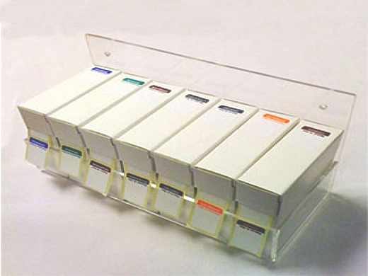 Dispenser voor daglabelsysteem 7 dagen (zonder vulling) 238x109x105mm (LxBxH)