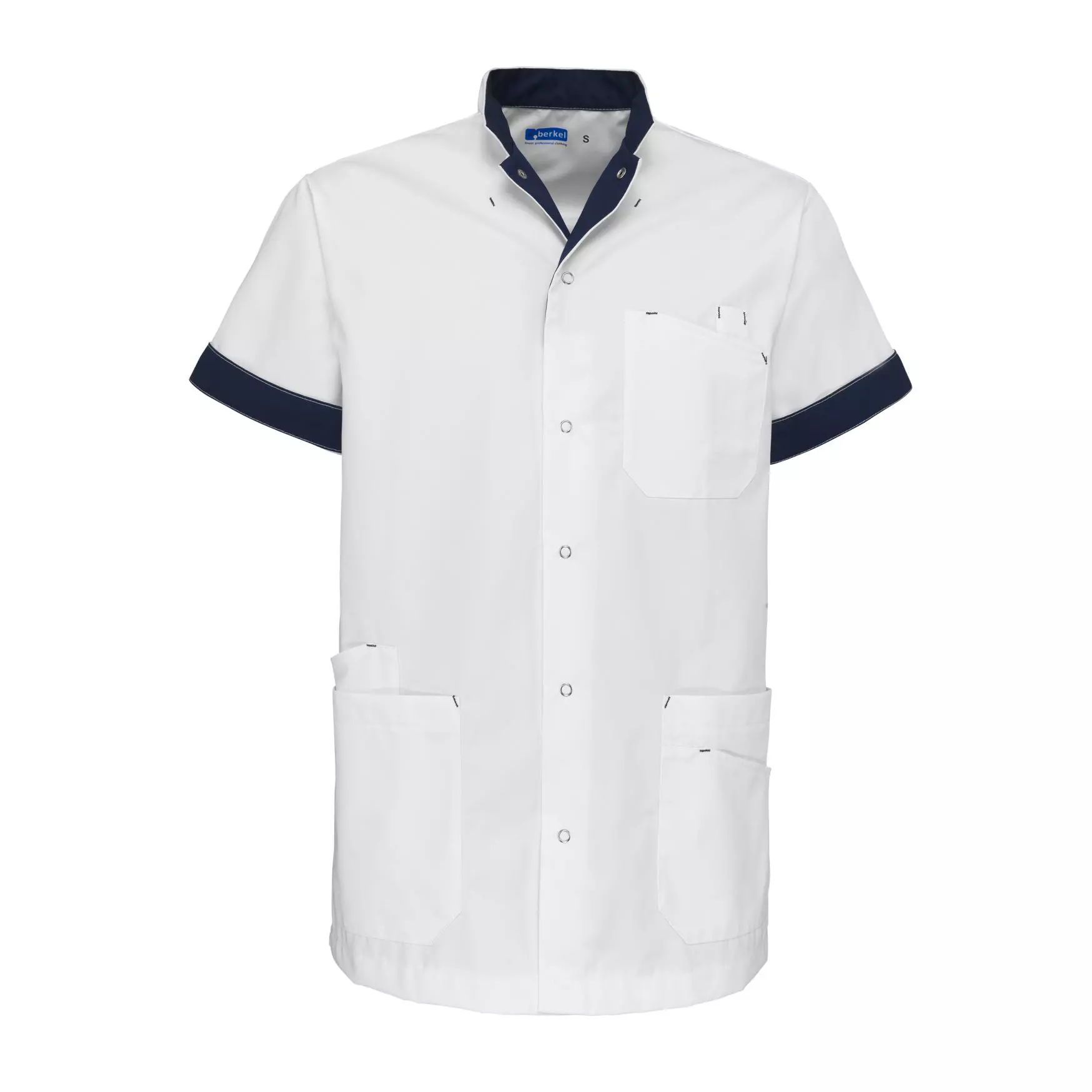 Zorgjas Livio Wit/Marine De Berkel Unisex Voorkant