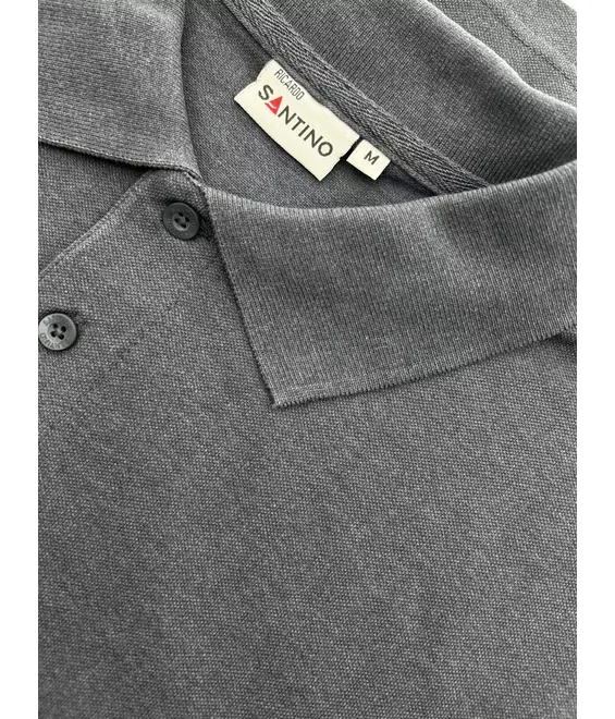Polo Ricardo donkergrijs