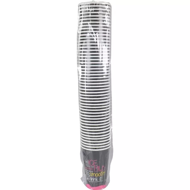 Milkshake Beker ICE is (N)ICE 400ml Zwart/roze 1000 stuks