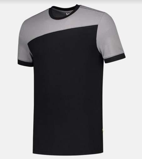 T-shirt Bicolor naden black/grey