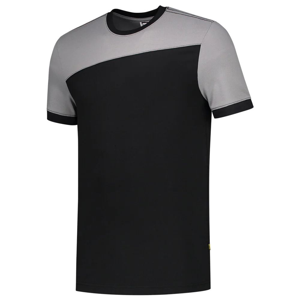 T-shirt Bicolor naden black/grey