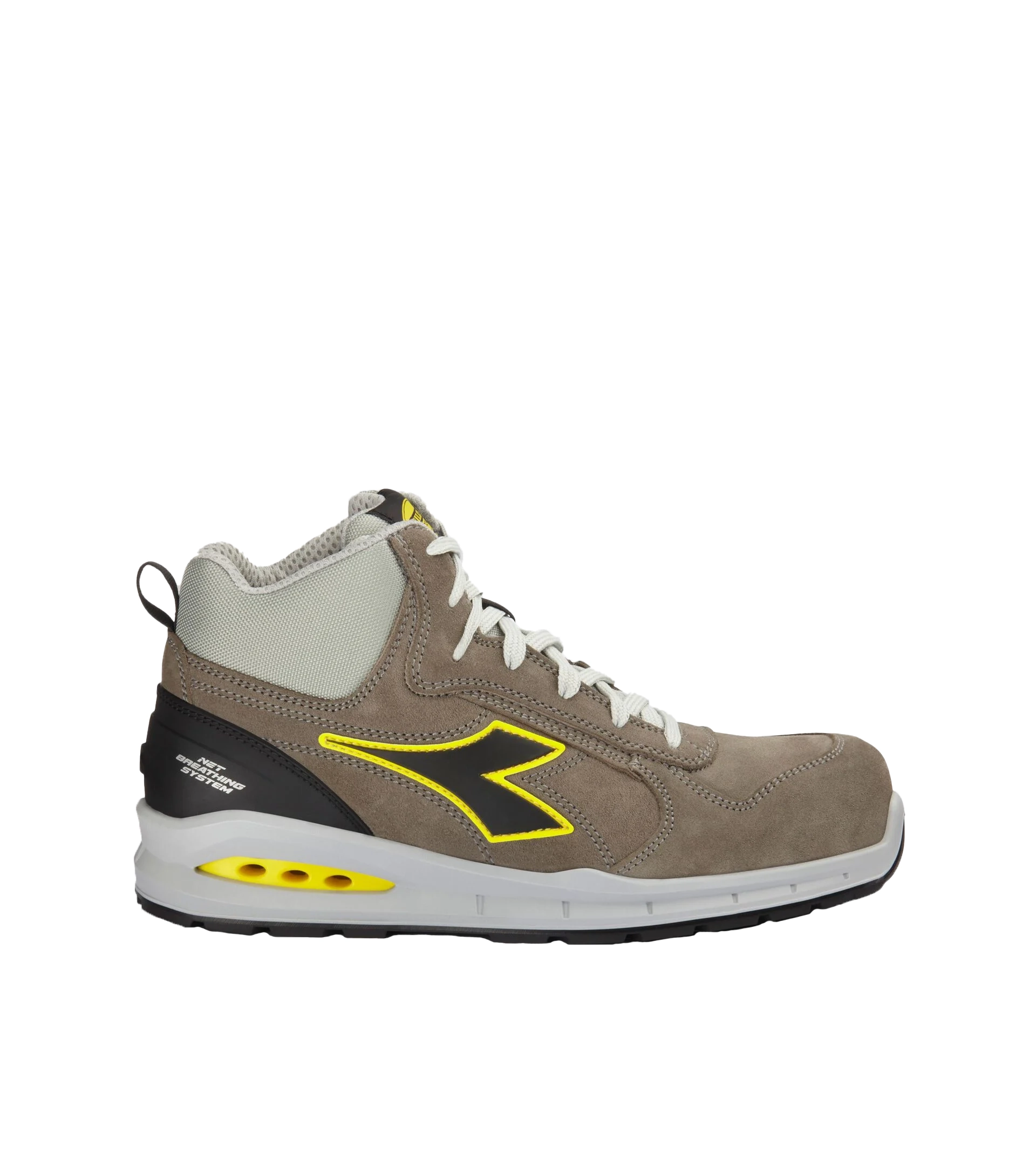 Diadora Run Net Airbox Mid S3 veiligheidsschoen Grijs/Zwart