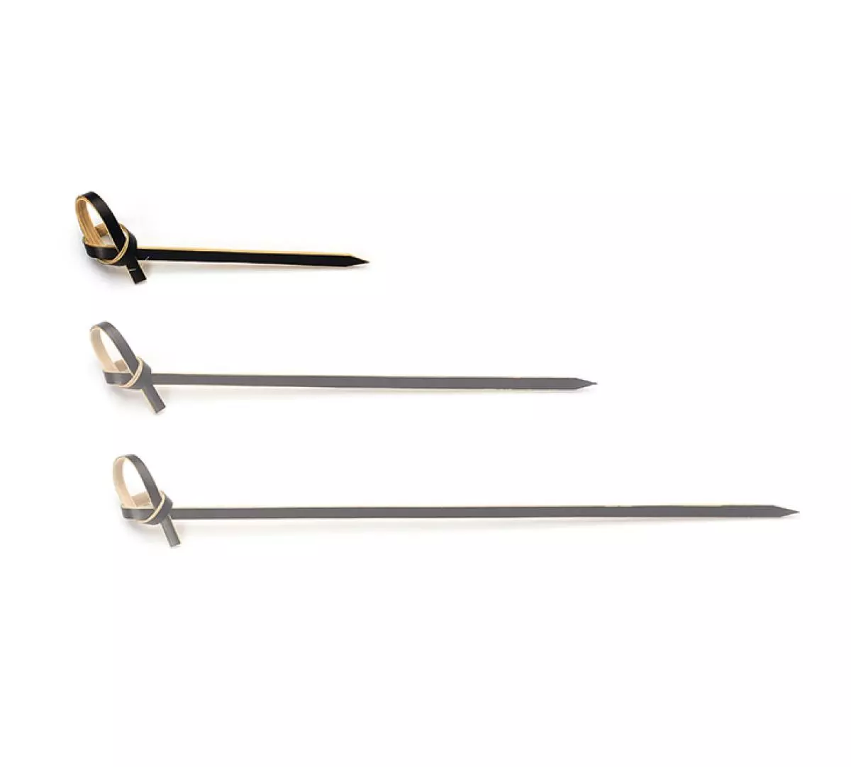 Knoopprikker bamboe zwart 60mm 31005