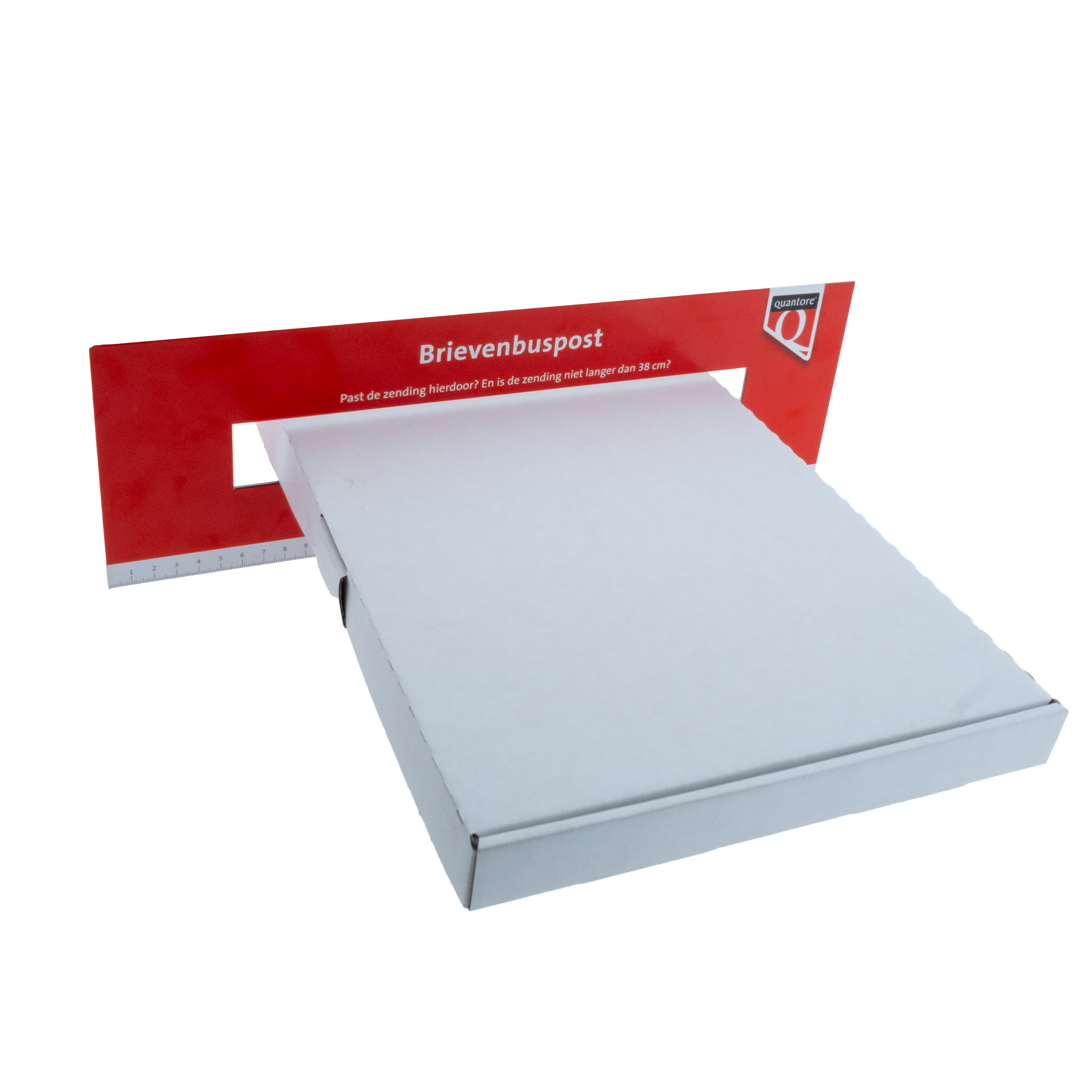 Brievenbusdoos A4 Wit Enkelgolf 31x22x2,5cm