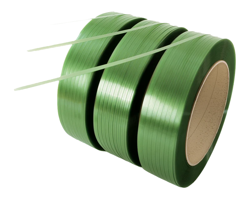 PET band 12,5mmx2700m 60mu groen kern Ø406mm
